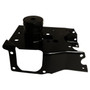 Crown Automotive 68325051AC Right Front Bumper Bracket for 2018+ Jeep JL Wrangler & JT Gladiator w/ Steel Front Bumper - Black Steel