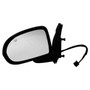 Crown Automotive 5115047AH Left Power, Heated, Manual Folding Mirror for 2007-2015 Jeep MK Compass, Black Textured Finish