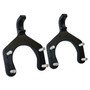 Crown Automotive 52060378K Tow Hook Set for 2007-2018 Jeep JK Wrangler, Includes 2 Tow Hooks - Black Steel