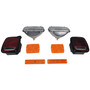 Crown Automotive LK4 Driving Light Kit Front & Rear Left & Right - Fits 1987-1990 Jeep YJ Wrangler