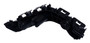 Crown Automotive 55079228AD Right Front Outer Bumper Bracket for 2011-2013 Jeep WK Grand Cherokee - Black Plastic, Sold Individually