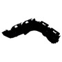 Crown Automotive 55079228AD Right Front Outer Bumper Bracket for 2011-2013 Jeep WK Grand Cherokee - Black Plastic, Sold Individually