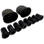 Crown Automotive 4228492K Leaf Spring Bushing Kit for 86-00 S, AS, & NS Chrysler, Dodge, Plymouth Minivans - Black Rubber, Steel
