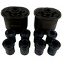 Crown Automotive 4228492K Leaf Spring Bushing Kit for 86-00 S, AS, & NS Chrysler, Dodge, Plymouth Minivans - Black Rubber, Steel