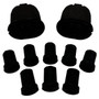 Crown Automotive 4228492K Leaf Spring Bushing Kit for 86-00 S, AS, & NS Chrysler, Dodge, Plymouth Minivans - Black Rubber, Steel
