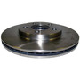 Crown Automotive 5273038AA Left or Right Front Disc Brake Rotor for 2000-2005 PL Neon w/o SRT4 Package - Silver Cast Iron