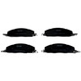 Crown Automotive 68049158AA Rear Brake Pad Set for 2009-2018 Ram DH, DJ, D1, D2, DC, DD, & DF Models - Semi-Metallic, Steel