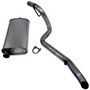 Crown Automotive 52101052AE Muffler & Tailpipe for 1996-2001 Jeep XJ Cherokee w/ 4.0L, 2.5L Engines, Includes Muffler, Tailpipe, and Clamp