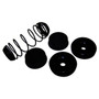 Crown Automotive J8124566 Wheel Cylinder Rebuild Kit for 1974-1991 Jeep SJ, J-10 - Black Metal, Rubber, Sold Individually