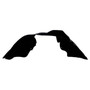 Crown Automotive 55156620AF Right Front Fender Liner for 2005-2007 Jeep WK Grand Cherokee - Black Plastic, Sold Individually