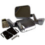 Crown Automotive 82200834CK Manual Folding Mirror Kit for 1987-2006 Jeep YJ, TJ Wrangler, Chrome, - Chrome Metal