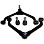 Crown Automotive CBXEF230K Front Upper Control Arm & Lower Ball Joint Kit for 2002-2007 KJ Liberty - Black Rubber, Steel
