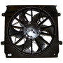 Crown Automotive 5183563AA Cooling Fan Assembly for 2006 Jeep KJ Liberty w/ 3.7L Engine w/o HD Cooling, Includes Shroud - Black Plastic