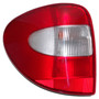 Crown Automotive 4857307AB Left Tail Light for 2001-2007 Dodge Caravan and Chyrsler Town & Country, Voyager Minivans - Clear, Red Plastic