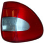 Crown Automotive 4857307AB Left Tail Light for 2001-2007 Dodge Caravan and Chyrsler Town & Country, Voyager Minivans - Clear, Red Plastic