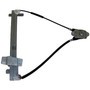 Crown Automotive 55076024AD Right Manual Window Regulator for 1997-2006 Jeep TJ Wrangler - Black, Silver Metal, Plastic, Sold Individually