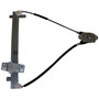 Crown Automotive 55076024AD Right Manual Window Regulator for 1997-2006 Jeep TJ Wrangler - Black, Silver Metal, Plastic, Sold Individually