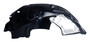 Crown Automotive 68270814AB Right Front Fender Liner for 2018+ Jeep JL Wrangler & JT Gladiator w/o Rubicon Package - Black Plastic
