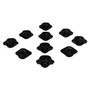 Crown Automotive 55366676K2 Body Mount Kit for 07-18 Jeep JK Wrangler w/ 2-Doors, Includes 10 Body Mounts - Black Rubber, Steel