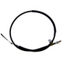 Crown Automotive 52003182 Rear Right Parking Brake Cable for 1987-1989 Jeep YJ Wrangler, 66-5/8" Long - Black Plastic, Rubber, Steel