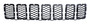 Crown Automotive 68317863AA Black Honeycomb Grille Insert Set for Various 2016-2022 Jeep WK Grand Cherokee, Includes 7 Grille Inserts