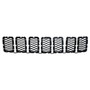 Crown Automotive 68317863AA Black Honeycomb Grille Insert Set for Various 2016-2022 Jeep WK Grand Cherokee, Includes 7 Grille Inserts