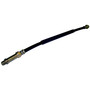 Crown Automotive J5352186 Front Brake Hose for 1974-1976 Jeep SJ w/ Front Drum Brakes - Black, Zinc Rubber, Steel, Sold Individually