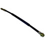 Crown Automotive J5352186 Front Brake Hose for 1974-1976 Jeep SJ w/ Front Drum Brakes - Black, Zinc Rubber, Steel, Sold Individually