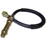 Crown Automotive J5352186 Front Brake Hose for 1974-1976 Jeep SJ w/ Front Drum Brakes - Black, Zinc Rubber, Steel, Sold Individually