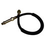 Crown Automotive J5352186 Front Brake Hose for 1974-1976 Jeep SJ w/ Front Drum Brakes - Black, Zinc Rubber, Steel, Sold Individually
