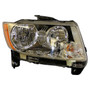 Crown Automotive 68088868AA Right Halogen Headlight Assembly for 2011-2017 Jeep MK Compass w/ Chrome Bezels, Includes Bulbs