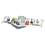 Crown Automotive 4636776 Rear Drum Brake Hardware Kit for 1979-1988 Jeep J-20 Trucks, Includes Springs, Pins, Adjusters, and Levers