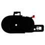 Crown Automotive 55395407AC Left Front or Rear Inside Door Handle for 2007-2008 Jeep JK Wrangler - Black Plastic, Sold Individually