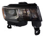 Crown Automotive 68266646AD Right Headlight Assembly for 2016-2022 Jeep WK Grand Cherokee w/ Halogen Bulbs w/ Dark Bezels, Includes Bulbs
