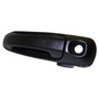 Crown Automotive 55360332AF Right Front Door Handle w/ Key Hole for 02-07 Jeep KJ Liberty, Black Textured Finish - Black Metal, Plastic