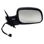 Crown Automotive 55155446AB Right Power, Manual Folding Mirror for 1999-2004 Jeep WJ Grand Cherokee, Black - Black Glass, Metal, Plastic
