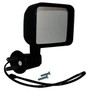 Crown Automotive 68249852AD Right Power, Heated, Manual Folding Mirror for 2015-2018 Jeep JK Wrangler RHD; Black Textured Finish