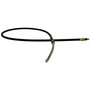 Crown Automotive J5362132 Rear Parking Brake Cable for 1980-1991 Jeep SJ, Left or Right, 61" Long - Black, Unpainted Plastic, Rubber, Steel