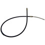 Crown Automotive J5362132 Rear Parking Brake Cable for 1980-1991 Jeep SJ, Left or Right, 61" Long - Black, Unpainted Plastic, Rubber, Steel