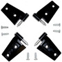 Crown Automotive 55395384K4 Black Primer Door Hinge Set for 2007-18 Jeep JK Wrangler w/ 2-Doors, Includes 2 Left and 2 Right Hinges and