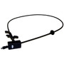 Crown Automotive 55076109 Hood Release Cable for 93-98 ZJ Grand Cherokee & 97-98 ZG Grand Cherokee - Black Metal, Plastic