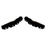 Crown Automotive 5182596K Front Upper Fascia to Fender Bracket Set for 2011-2017 Jeep MK Compass - Black Plastic