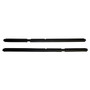Crown Automotive 55135890K Rear Outer Door Glass Weatherstrip Set for 1999-2004 WJ, WG Grand Cherokee - Black Felt, Plastic, Rubber