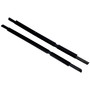 Crown Automotive 5074652K Rear Outer Door Glass Weatherstrip Set for 2007-2017 Jeep MK Compass - Black Rubber