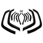 Crown Automotive 5FWKMMT Fender Flare Master Kit for 1997-2001 Jeep XJ Cherokee, Includes 4 Matte Black Primed Fender Flares, All