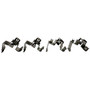 Crown Automotive 68225302AB Disc Brake Pad Spring Kit Rear Left or Right Upper & Lower - Fits 2014-2015 Jeep KL Cherokee, Left or Right
