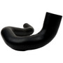 Crown Automotive 52028141 Lower Radiator Hose for Jeep 1997-2002 TJ Wrangler w/ LHD w/ 2.5L Engine - Black Rubber, Sold Individually