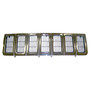 Crown Automotive 55055059 Chrome Grille for 1996-1998 Jeep ZJ Grand Cherokee - Chrome Plastic, Sold Individually
