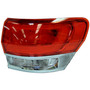 Crown Automotive 68110016AD Right Tail Lamp Assembly w/ Chrome Bezel for 2014-2018 Jeep WK Grand Cherokee - Multi Colors Plastic