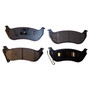 Crown Automotive 5083882TI Rear Brake Pad Set for 2003-2007 Jeep KJ Liberty - Black Ceramic
